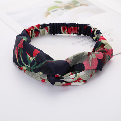 Bandeau Cheveux Élastique Nœud Croisé
