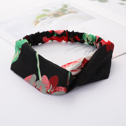 Bandeau Cheveux Élastique Nœud Croisé