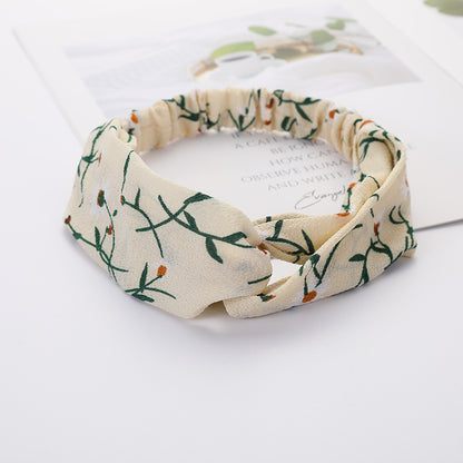 Bandeau Cheveux Élastique Nœud Croisé