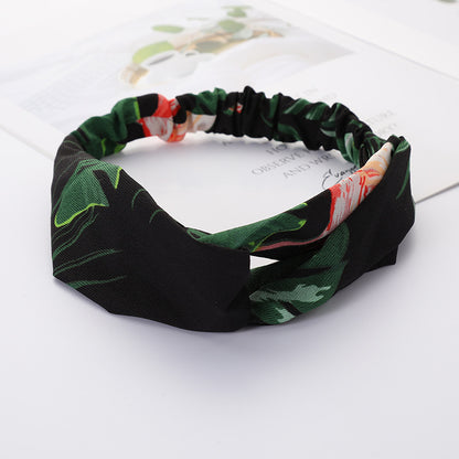 Bandeau Cheveux Élastique Nœud Croisé