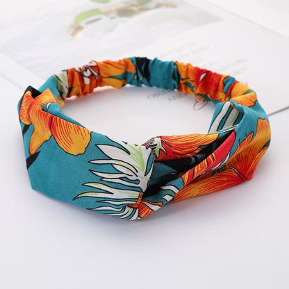 Bandeau Cheveux Élastique Nœud Croisé