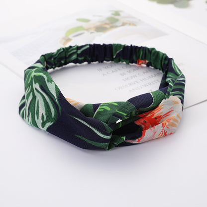 Bandeau Cheveux Élastique Nœud Croisé