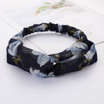 Bandeau Cheveux Élastique Nœud Croisé
