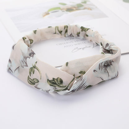 Bandeau Cheveux Élastique Nœud Croisé
