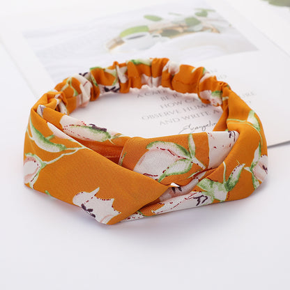 Bandeau Cheveux Élastique Nœud Croisé