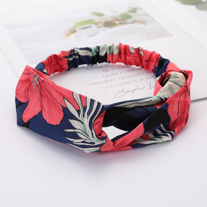 Bandeau Cheveux Élastique Nœud Croisé