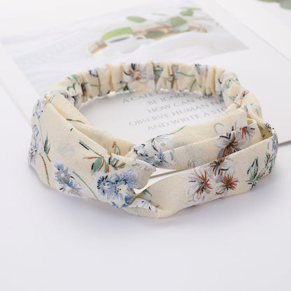 Bandeau Cheveux Élastique Nœud Croisé