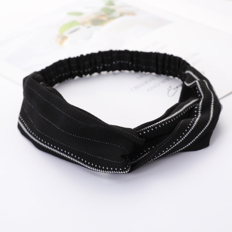 Bandeau Cheveux Élastique Nœud Croisé