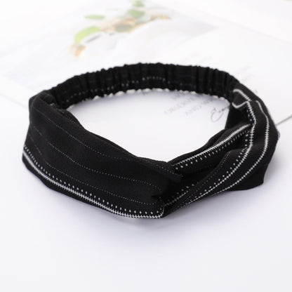 Bandeau Cheveux Élastique Nœud Croisé