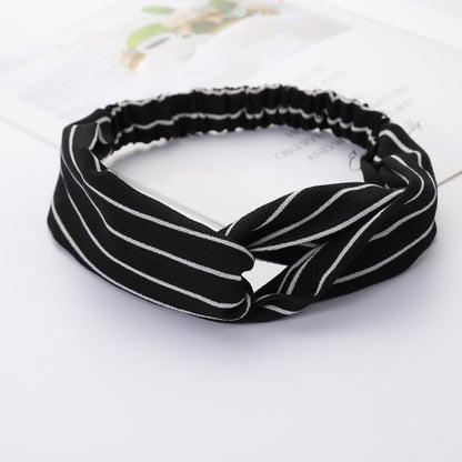 Bandeau Cheveux Élastique Nœud Croisé