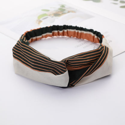 Bandeau Cheveux Élastique Nœud Croisé