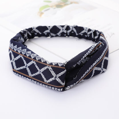 Bandeau Cheveux Élastique Nœud Croisé