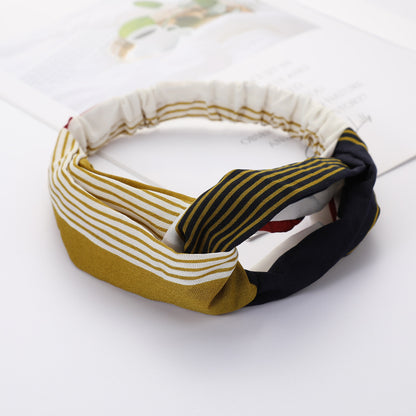 Bandeau Cheveux Élastique Nœud Croisé