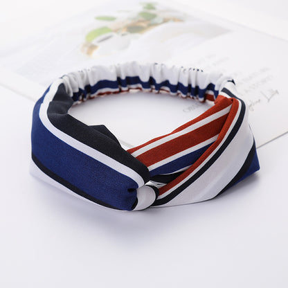 Bandeau Cheveux Élastique Nœud Croisé