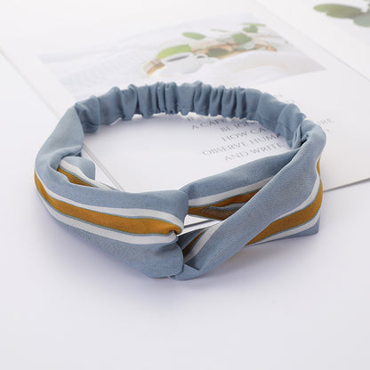 Bandeau Cheveux Élastique Nœud Croisé