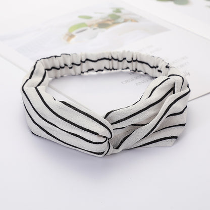 Bandeau Cheveux Élastique Nœud Croisé
