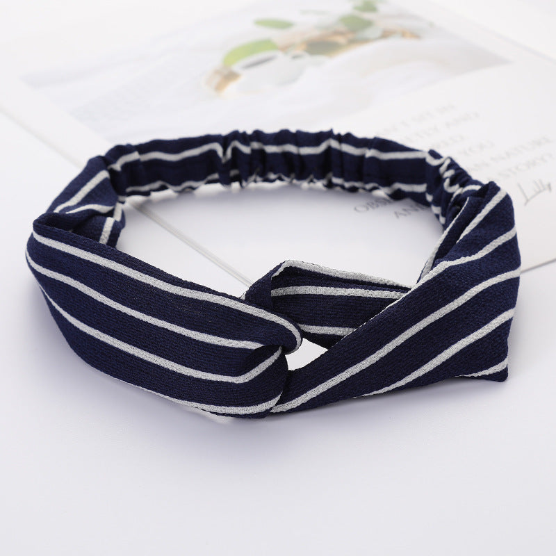 Bandeau Cheveux Élastique Nœud Croisé