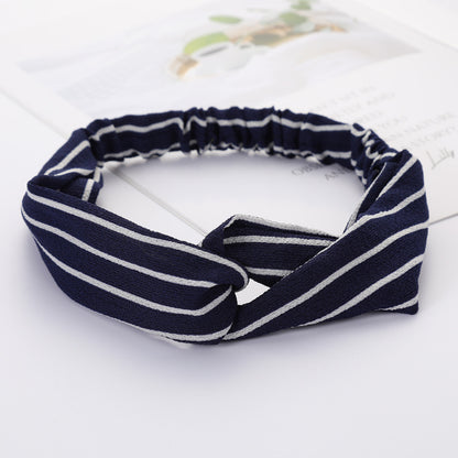 Bandeau Cheveux Élastique Nœud Croisé