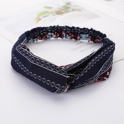Bandeau Cheveux Élastique Nœud Croisé