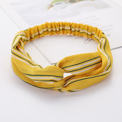 Bandeau Cheveux Élastique Nœud Croisé