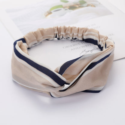 Bandeau Cheveux Élastique Nœud Croisé