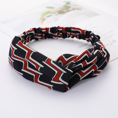 Bandeau Cheveux Élastique Nœud Croisé