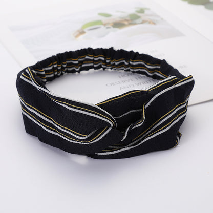 Bandeau Cheveux Élastique Nœud Croisé