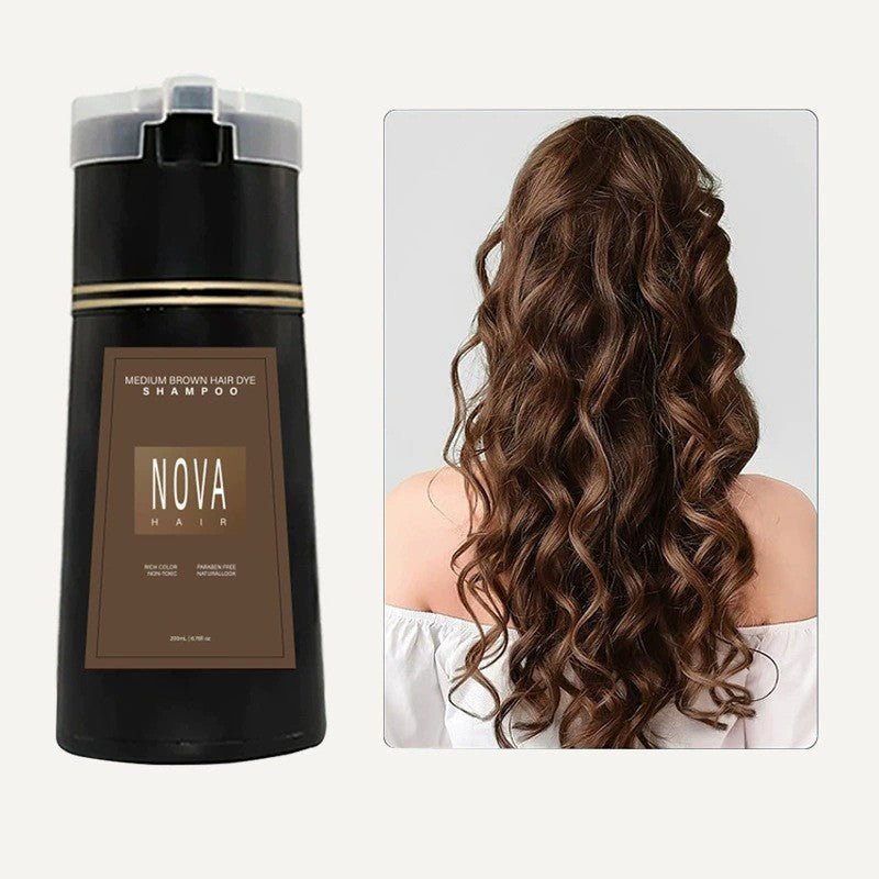 NOVA HAIR – Shampoing colorant cheveux, plusieurs teintes – 200 ml - Beshariel Beauty