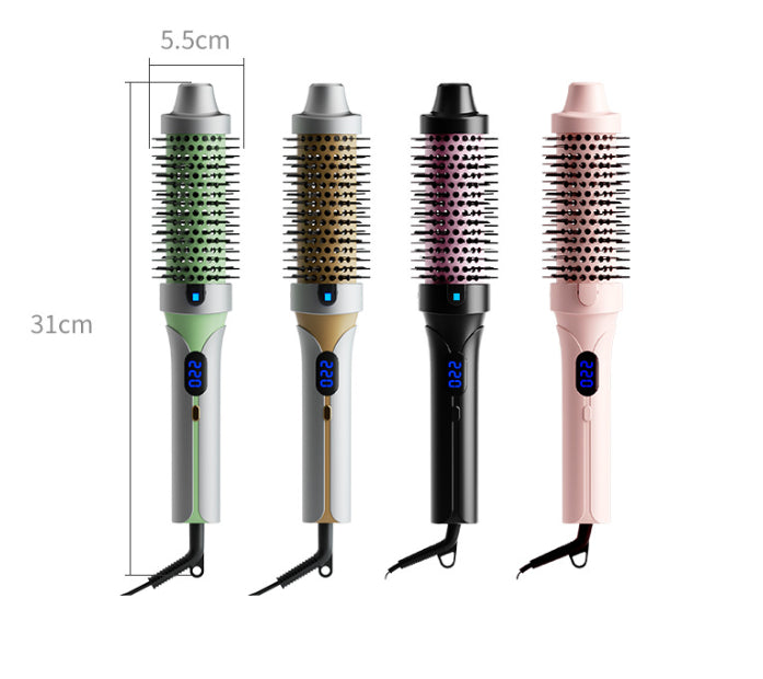 Peigne Lissant Chauffant 2-en-1 - Boucles et Lissage