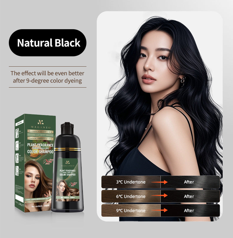 Shampoing Colorant Mousse aux Extraits de Plantes — 500 ml