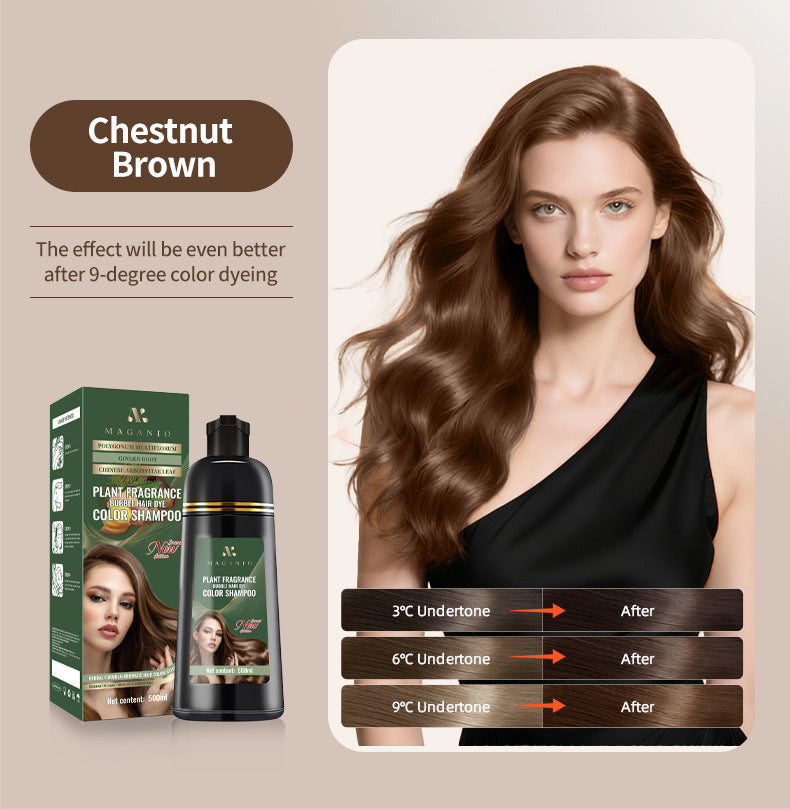 Shampoing Colorant Mousse aux Extraits de Plantes — 500 ml