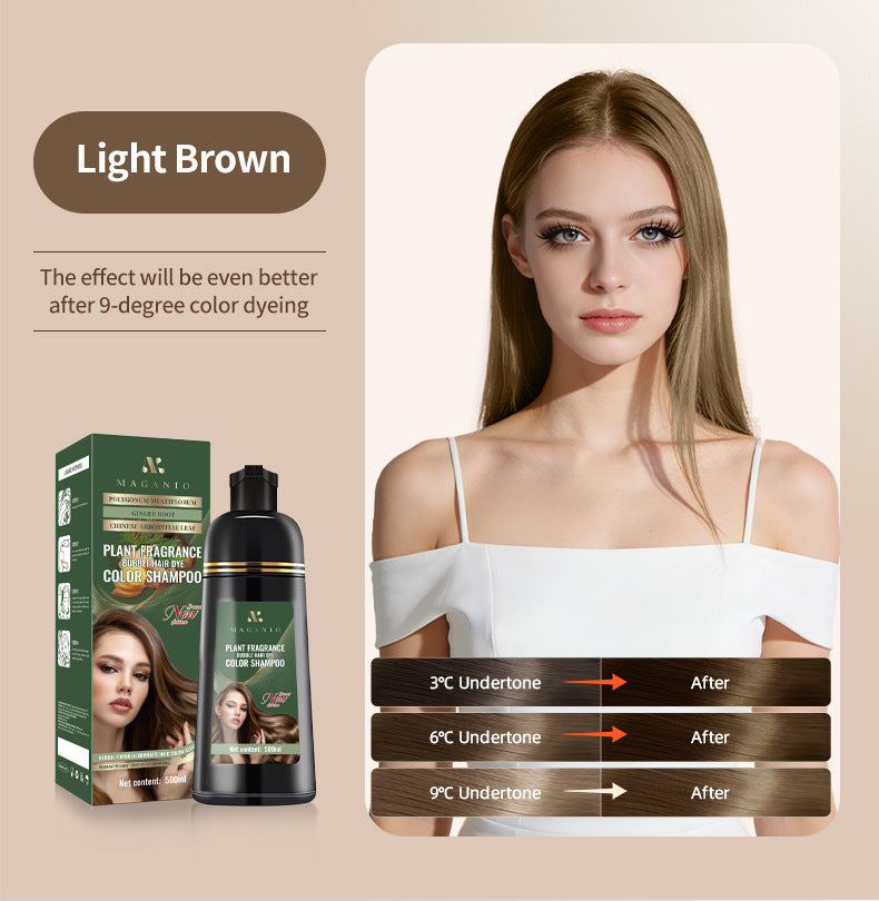 Shampoing Colorant Mousse aux Extraits de Plantes — 500 ml