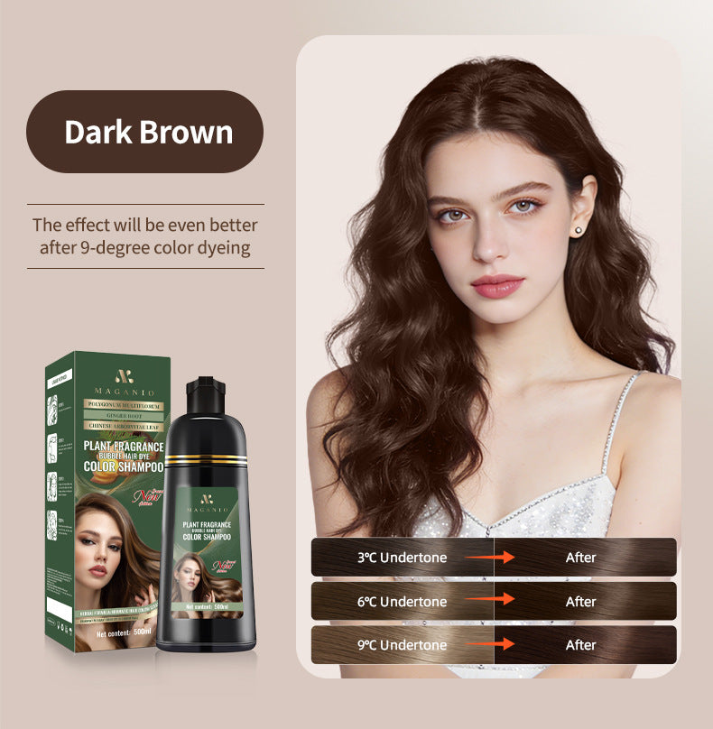 Shampoing Colorant Mousse aux Extraits de Plantes — 500 ml
