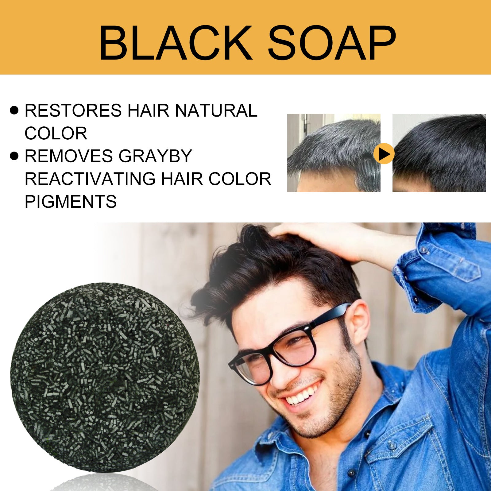 Shampooing Noircissant Ufa Soap 50G – Blackening Shampoo - Beshariel Beauty