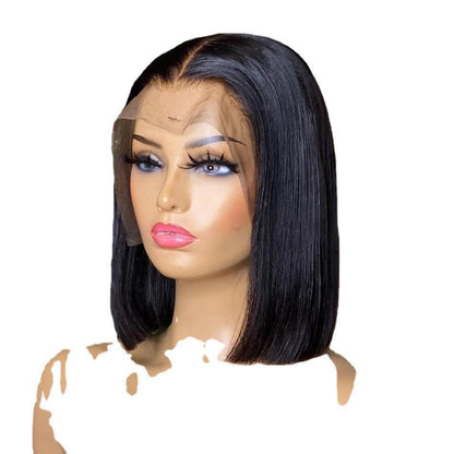 Perruque Bob Courte Rouge Vin avec Lace Frontale - Beshariel Beauty