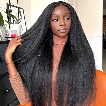 Perruque en dentelle intégrale – Texture afro étirée – 100 % cheveux humains premium - Beshariel Beauty