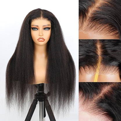 Perruque en dentelle intégrale – Texture afro étirée – 100 % cheveux humains premium - Beshariel Beauty