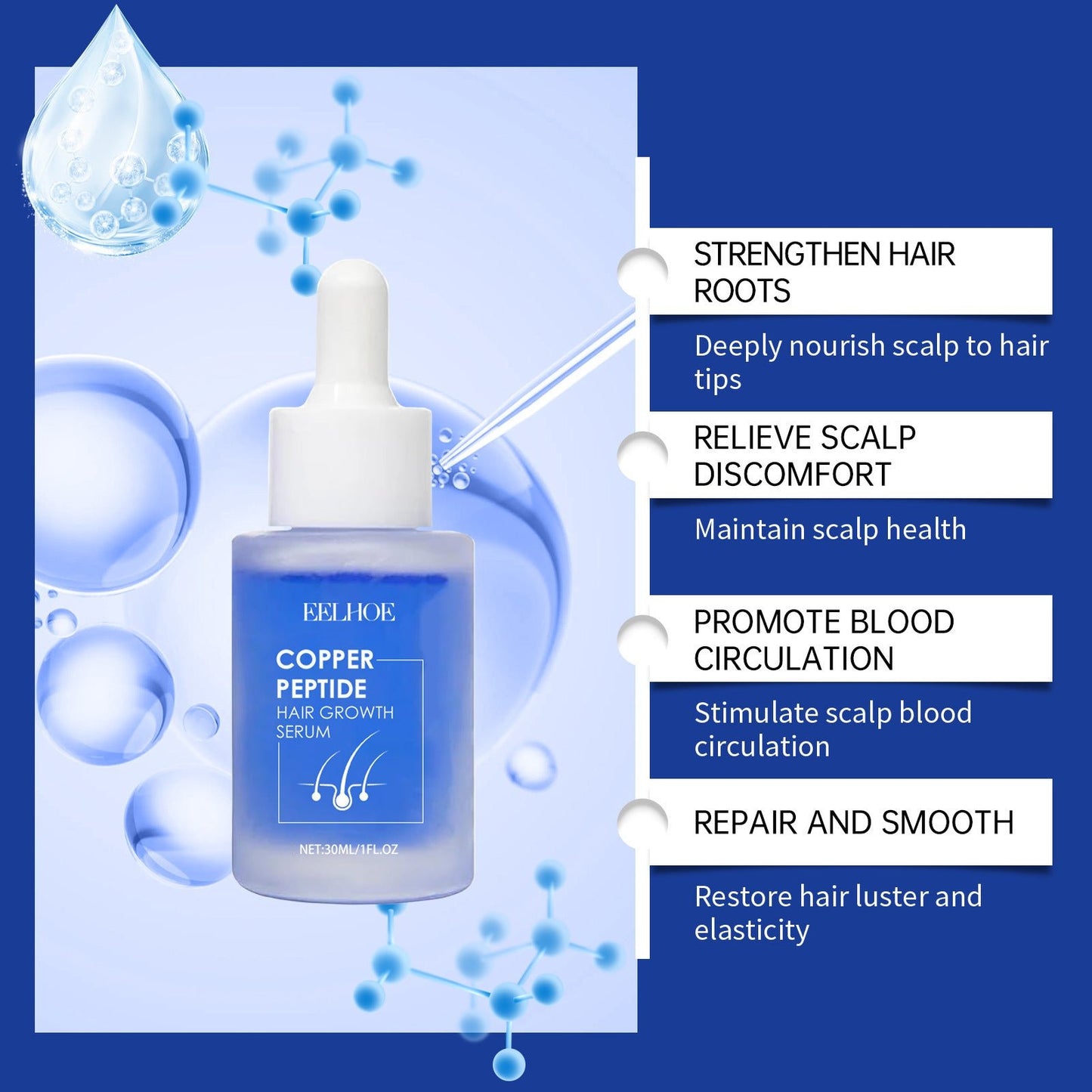 Essence Capillaire aux Peptides de Cuivre Bleu - Beshariel Beauty